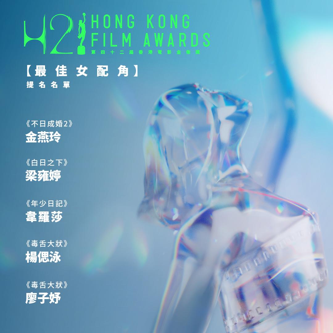 第四十二屆香港電影金像獎最佳女配角提名。