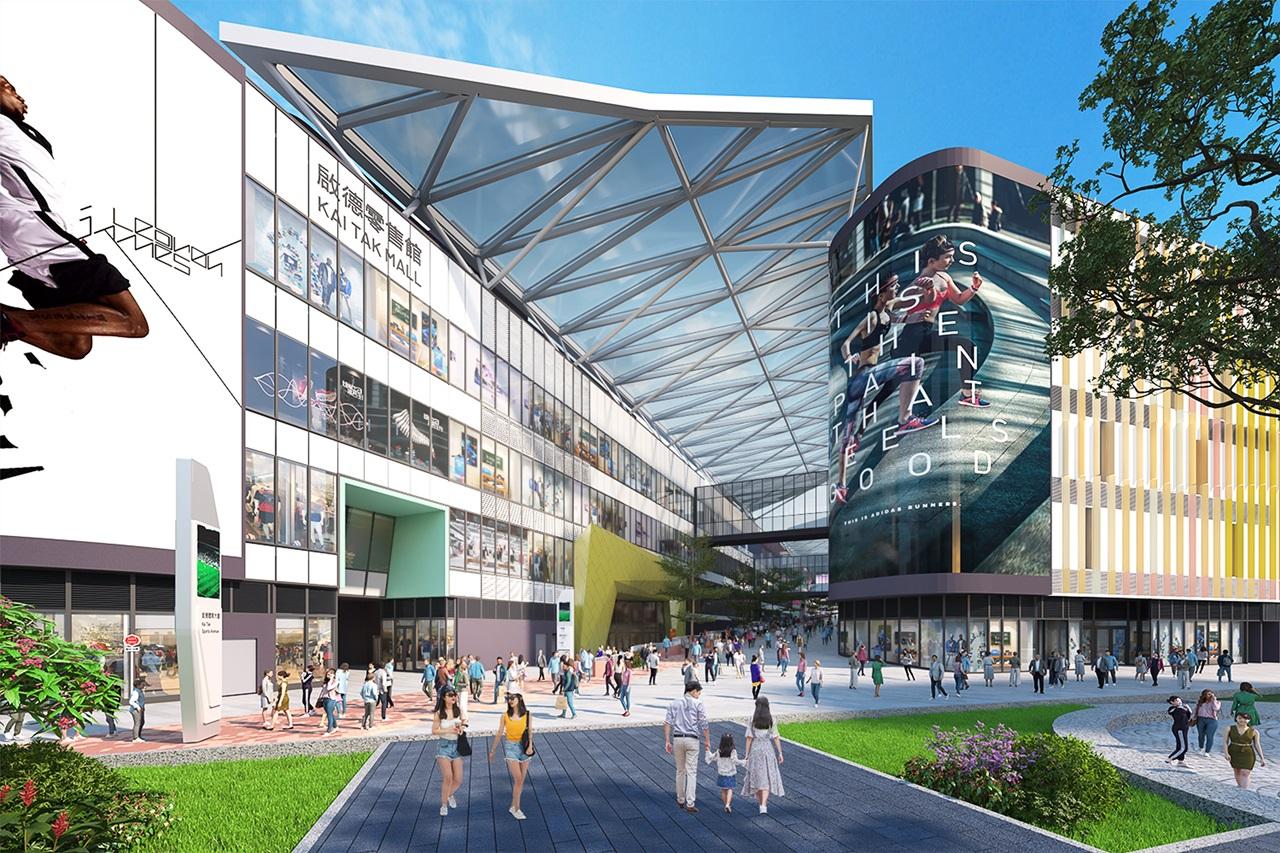 體育園內的建築物及半開放空間採用自然光設計,減少使用人工照明以提升能源 效益,如啟德體育大道的透明膜材上蓋,以及主場館南面看台的大面積高透射玻璃幕牆等。