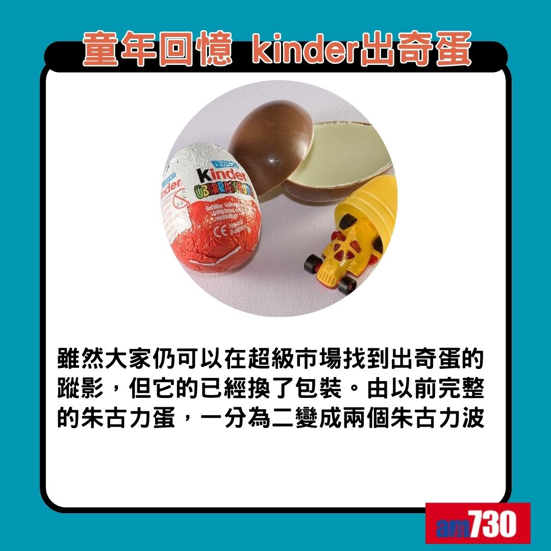 童年回憶食物|kinder出奇蛋(am730製圖)