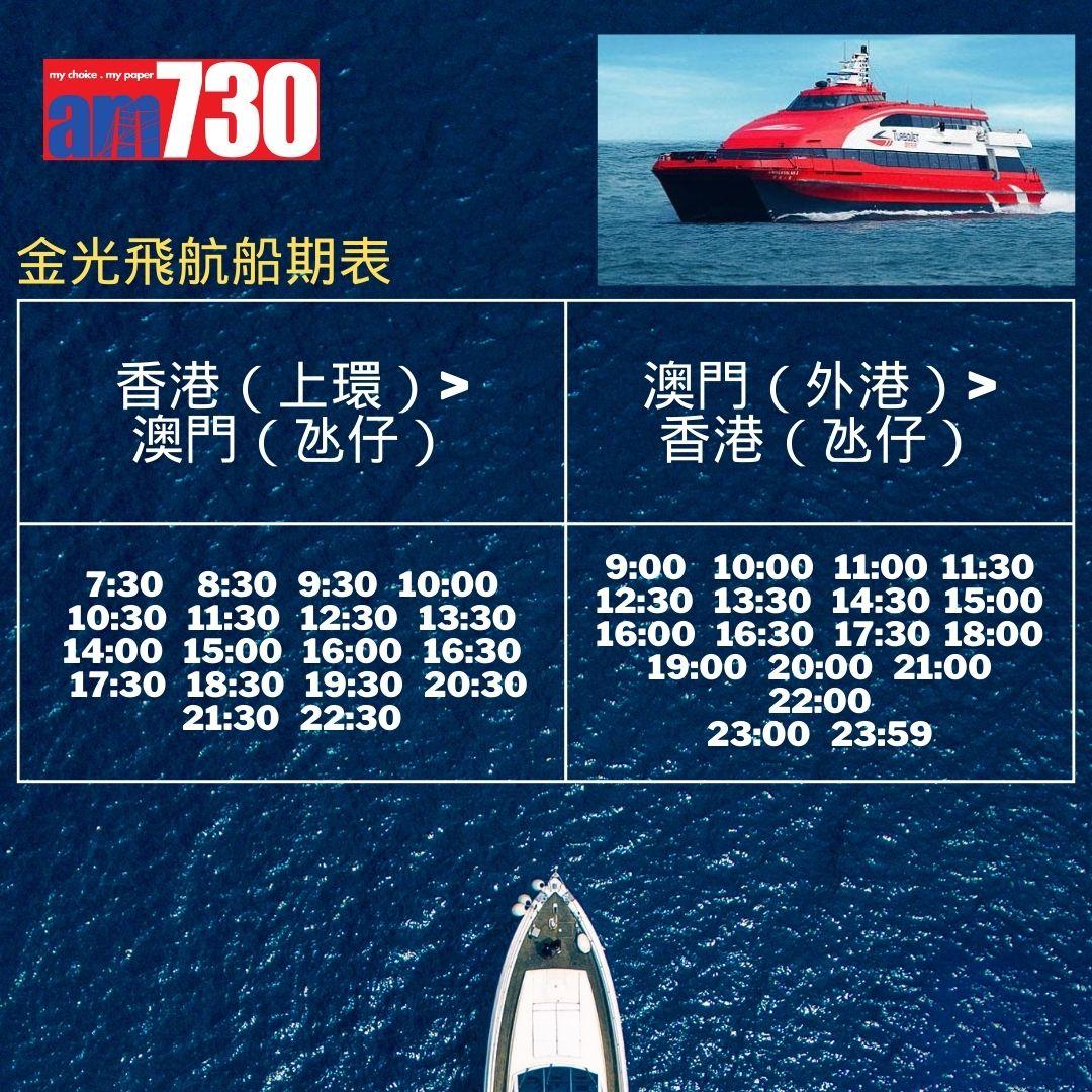 香港來往澳門船票優惠攻略 金光飛航/噴射飛航 即睇船期價錢!