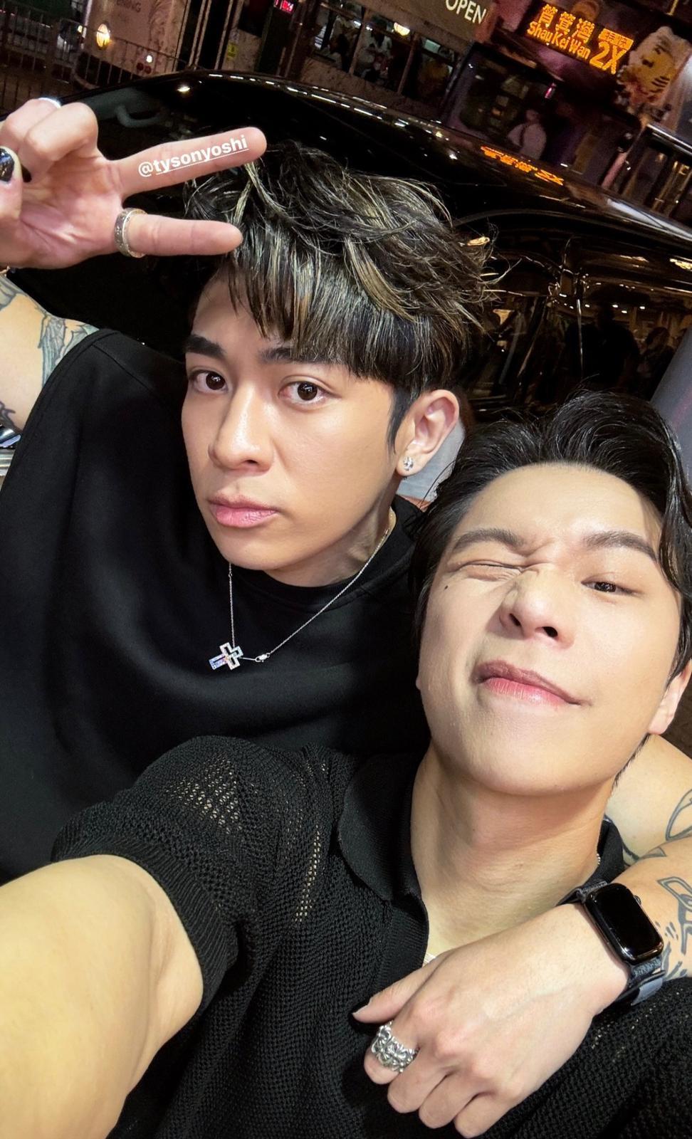 Tyson Yoshi跟Patrick派翠克合照。