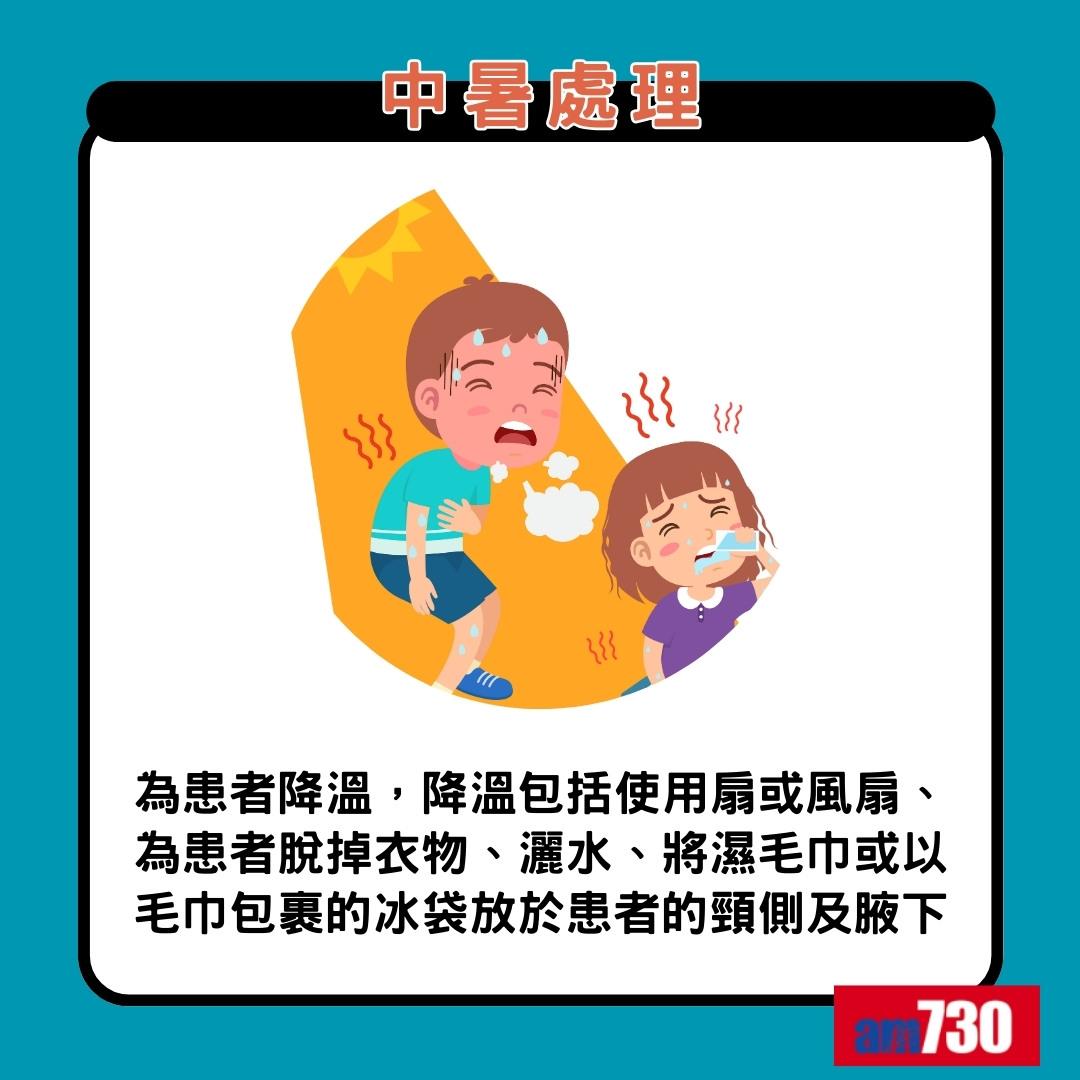 中暑熱衰竭分別|中暑處理(am730製圖)