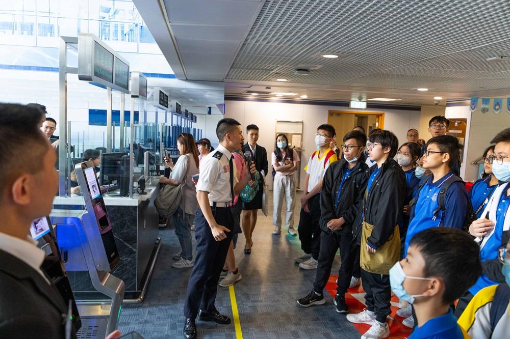 入境處在入境事務學院舉行開放日。(入境處圖片)