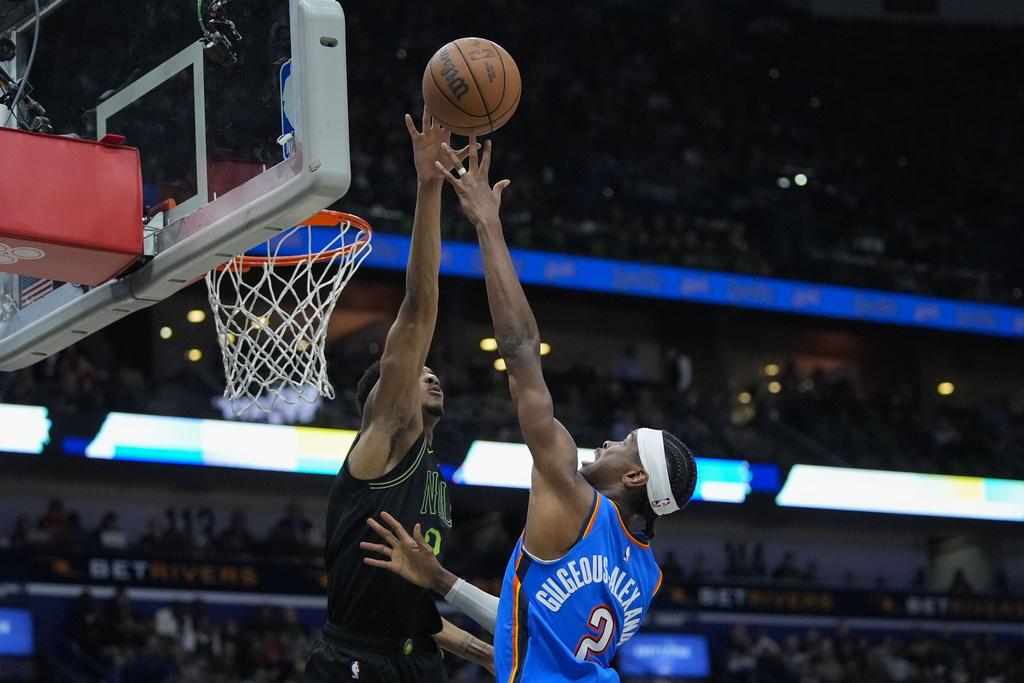 雷霆再贏鵜鶘97:89,以場數4:0晉級。(美聯社)