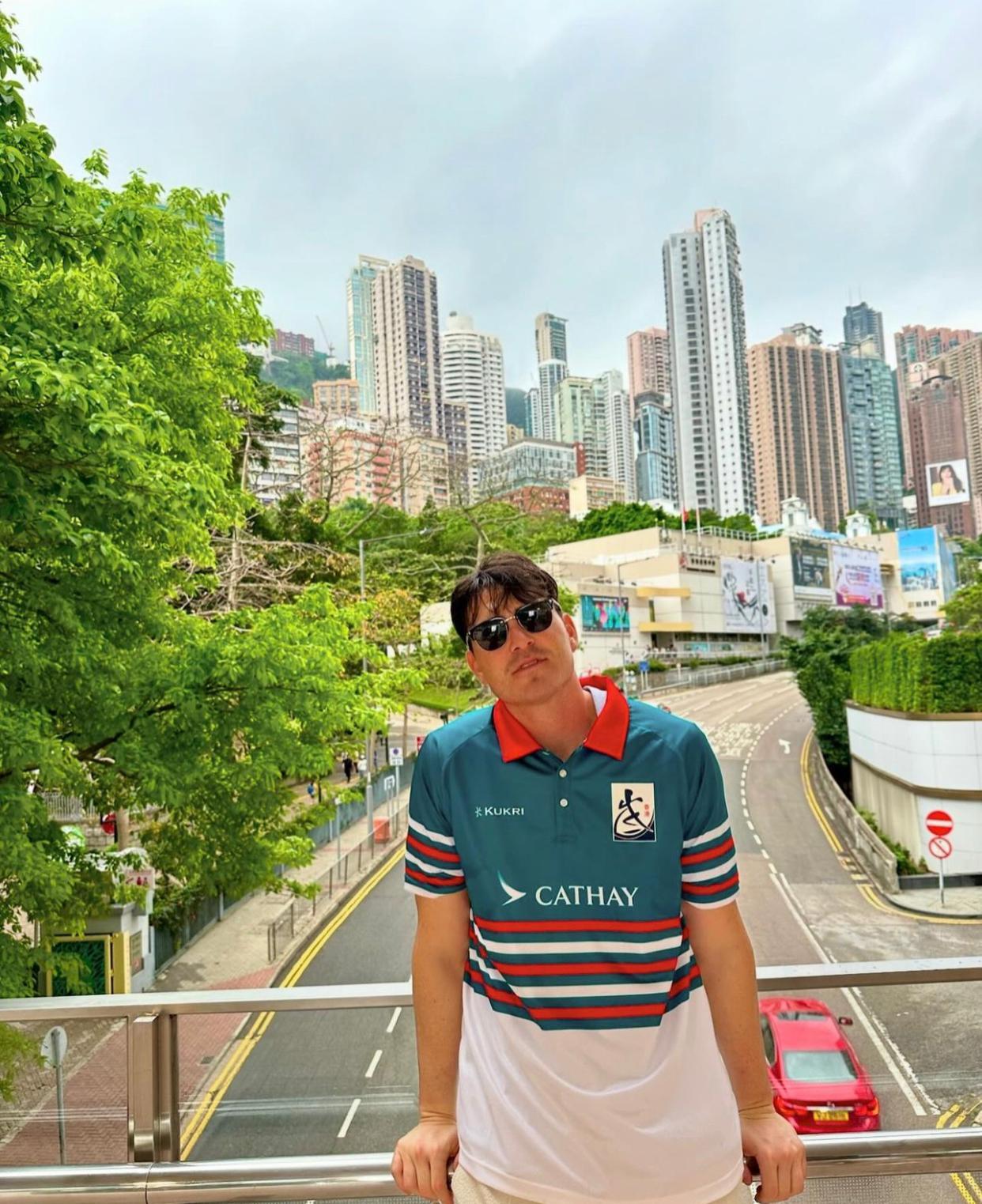 Andre Jin來港到處打卡。