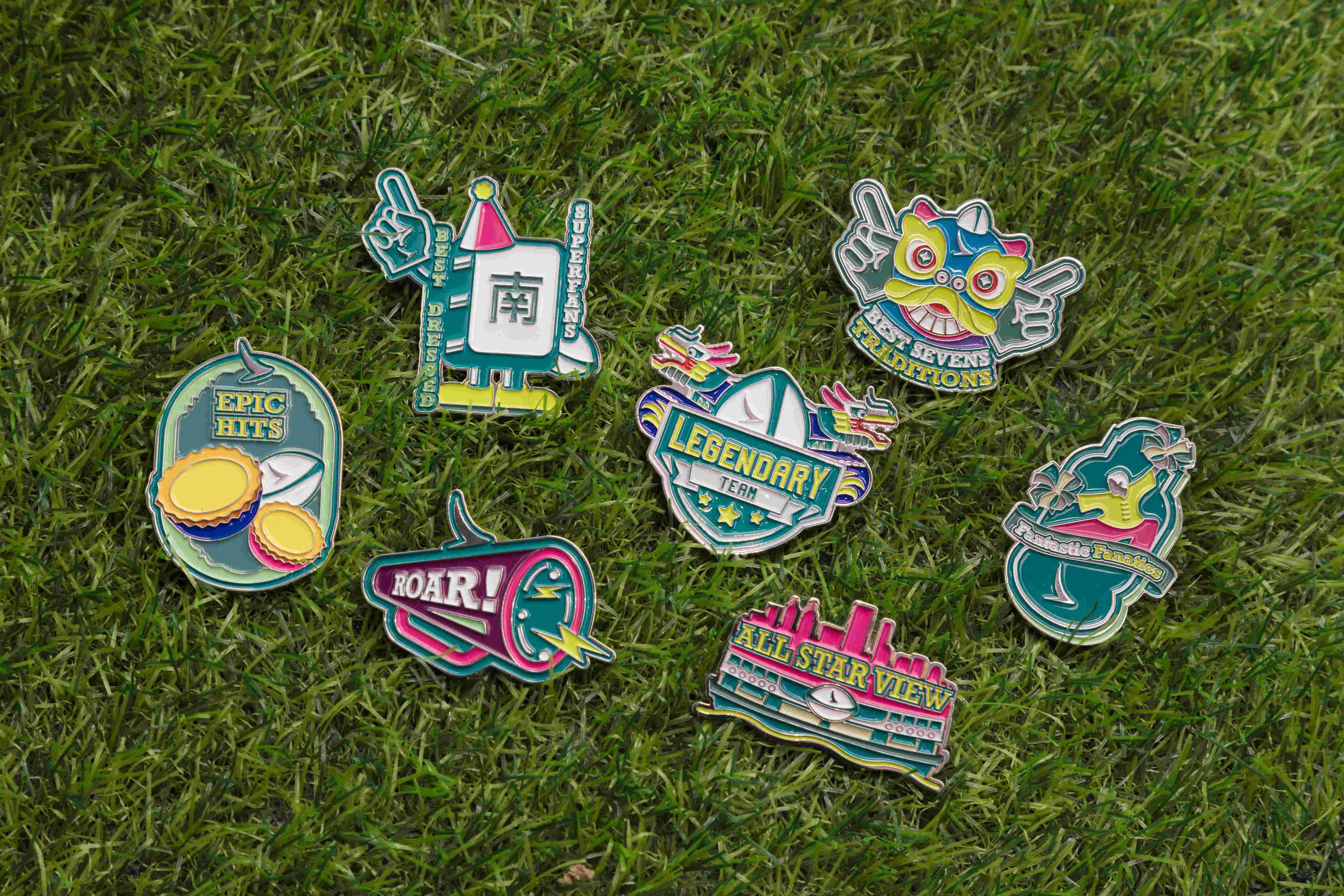 香港七欖限量紀念徽章