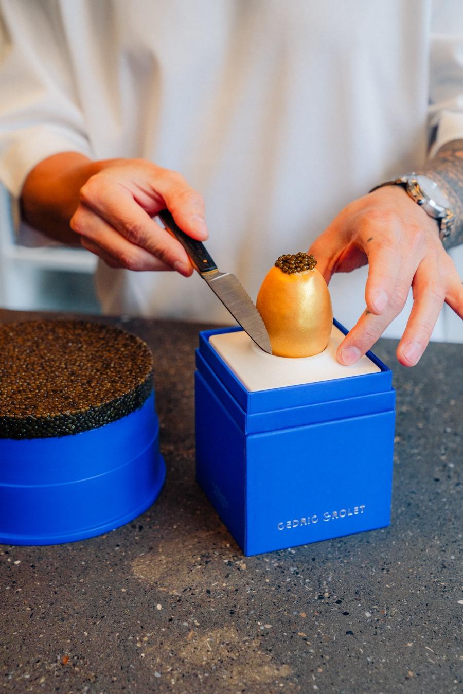 法國甜點主廚Cédric Grolet首度來港,更首次創作鹹點The L’Oeuf Caviar。