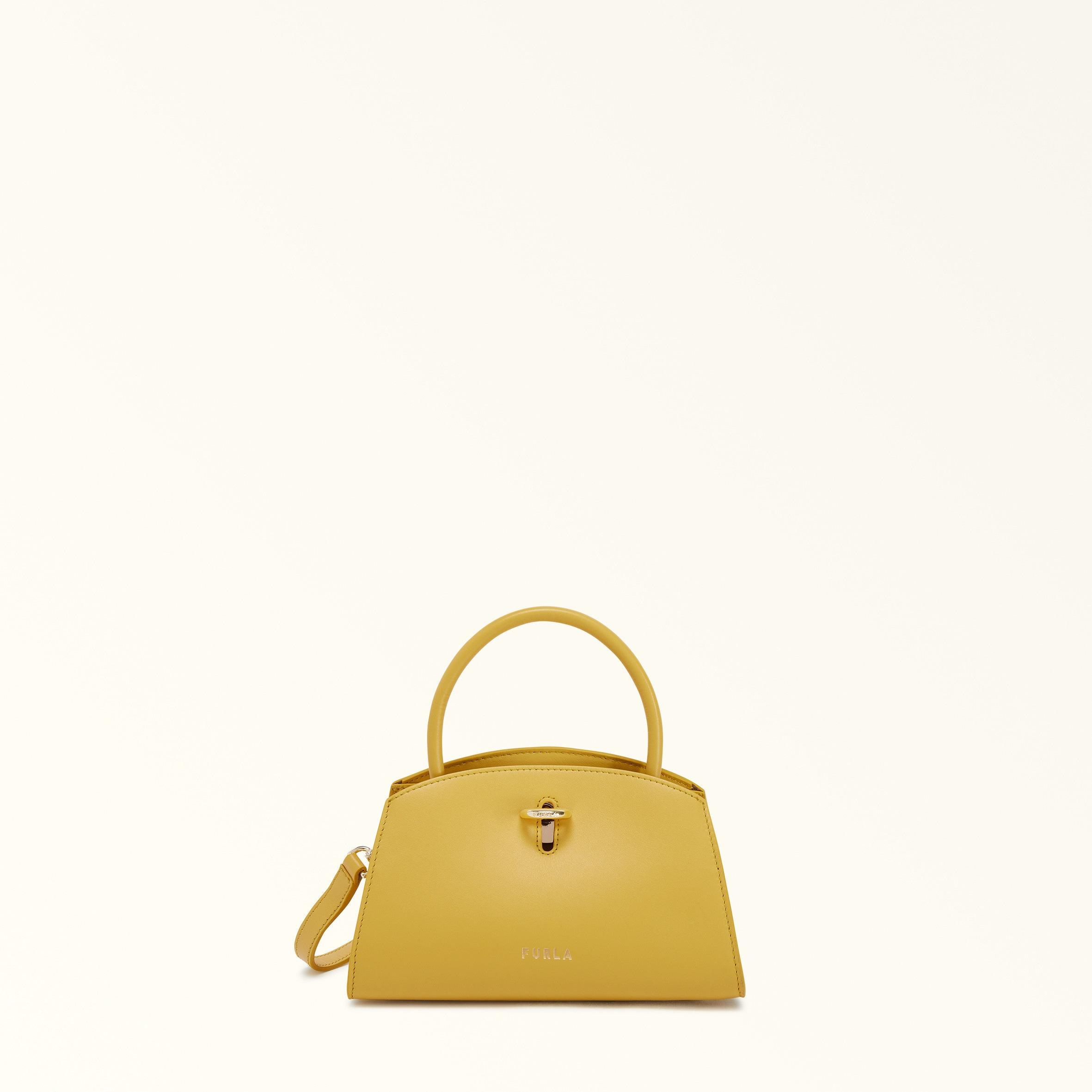 SOGO Thankful Week 2024必買清單|Furla Genesi黃色迷你真皮手袋1,830 (原價3,660)