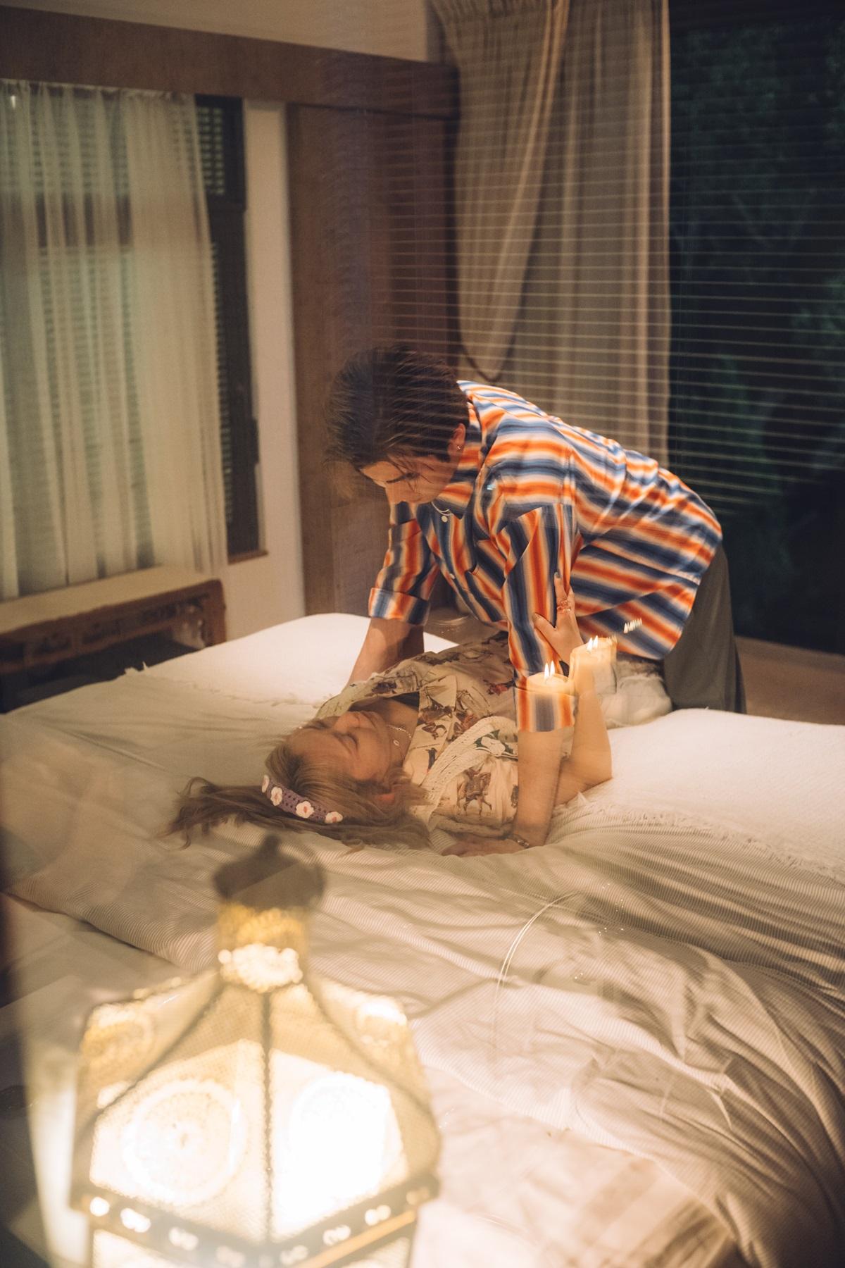 麥詠楠在《瑪嘉烈與大衛系列 絲絲》與Phoebus埋身肉搏,緊張到全身僵硬。