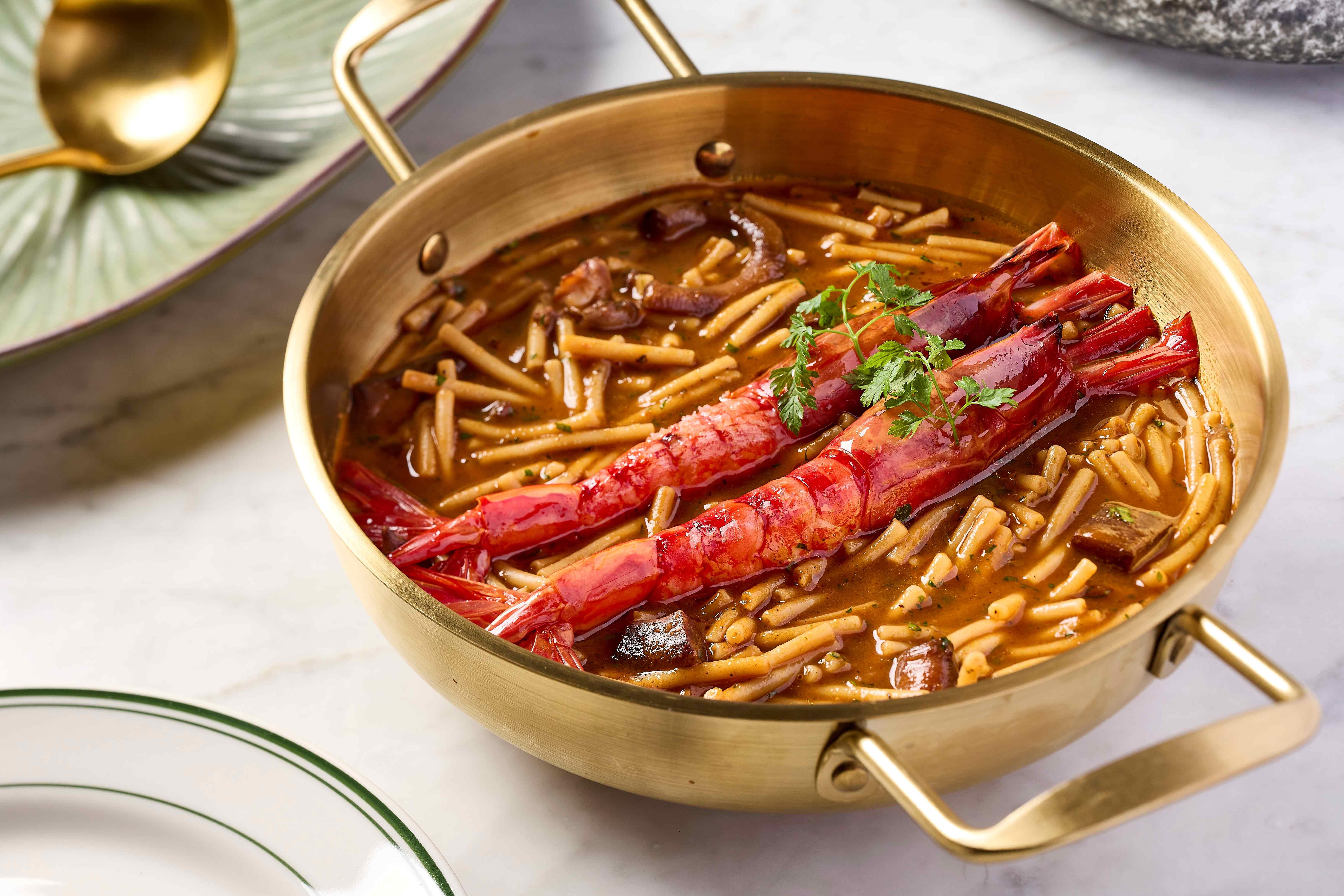 海鮮砂鍋西班牙式短麵