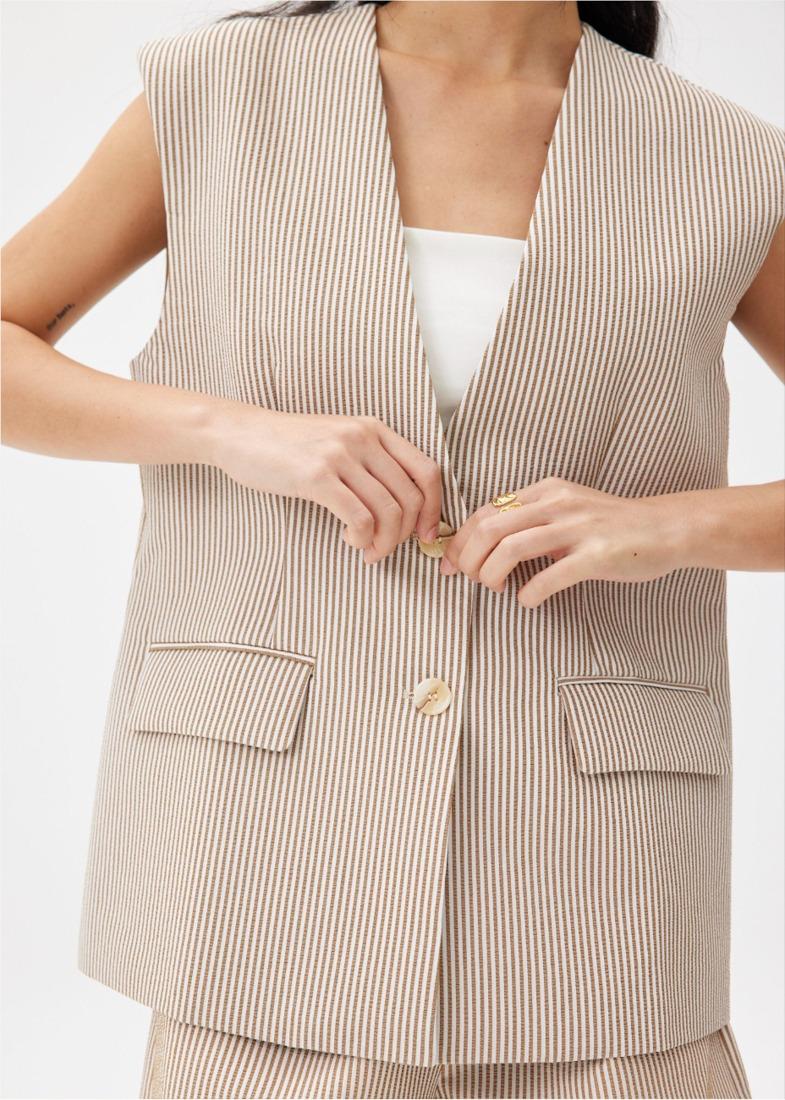 Stripe Tailored Vest