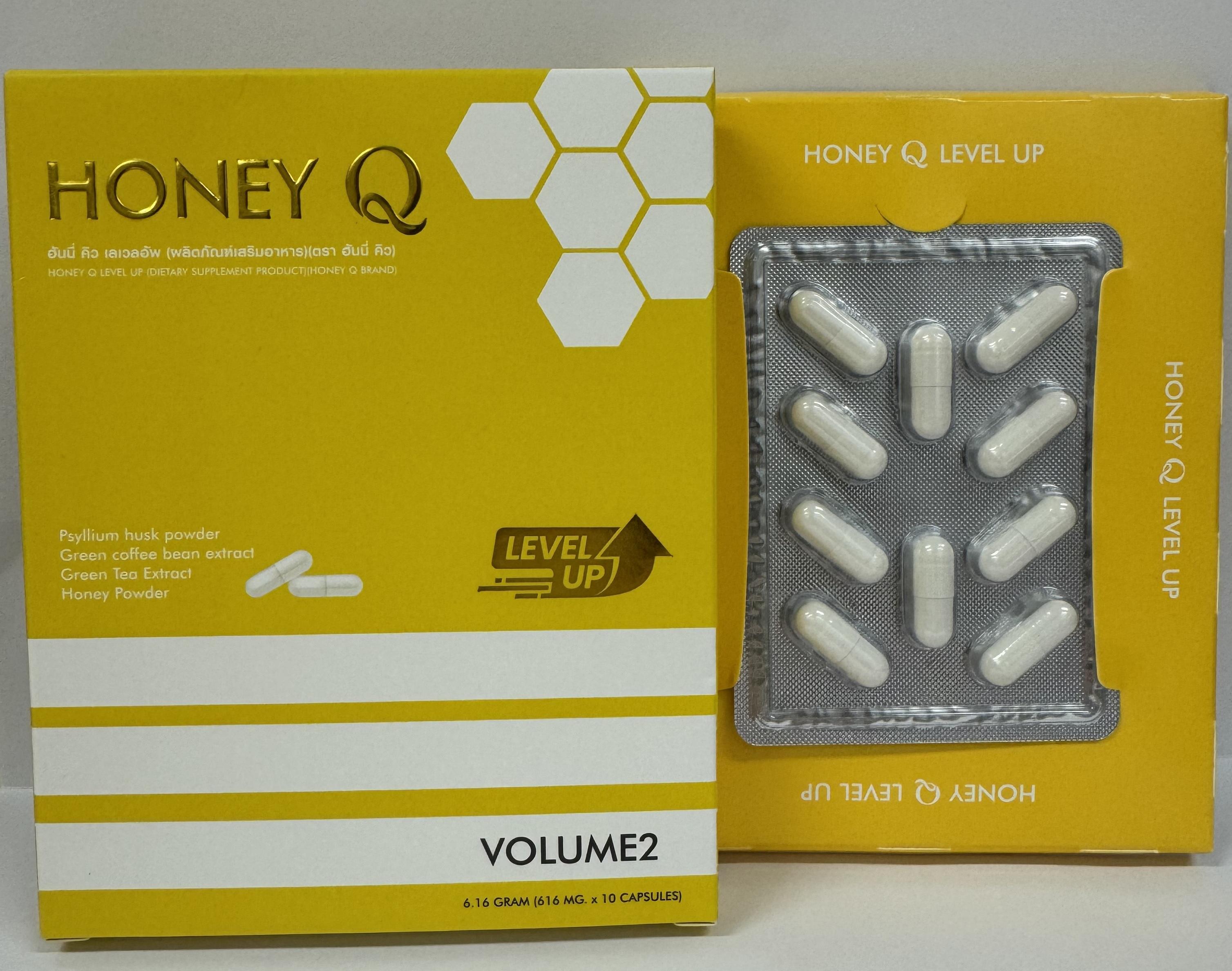 衞生署今日呼籲市民切勿購買或服用一款名為「Honey Q Level Up」的減肥產品,因為該產品被發現含有未標示受管制及已禁用藥物成分。(政府新聞網圖)