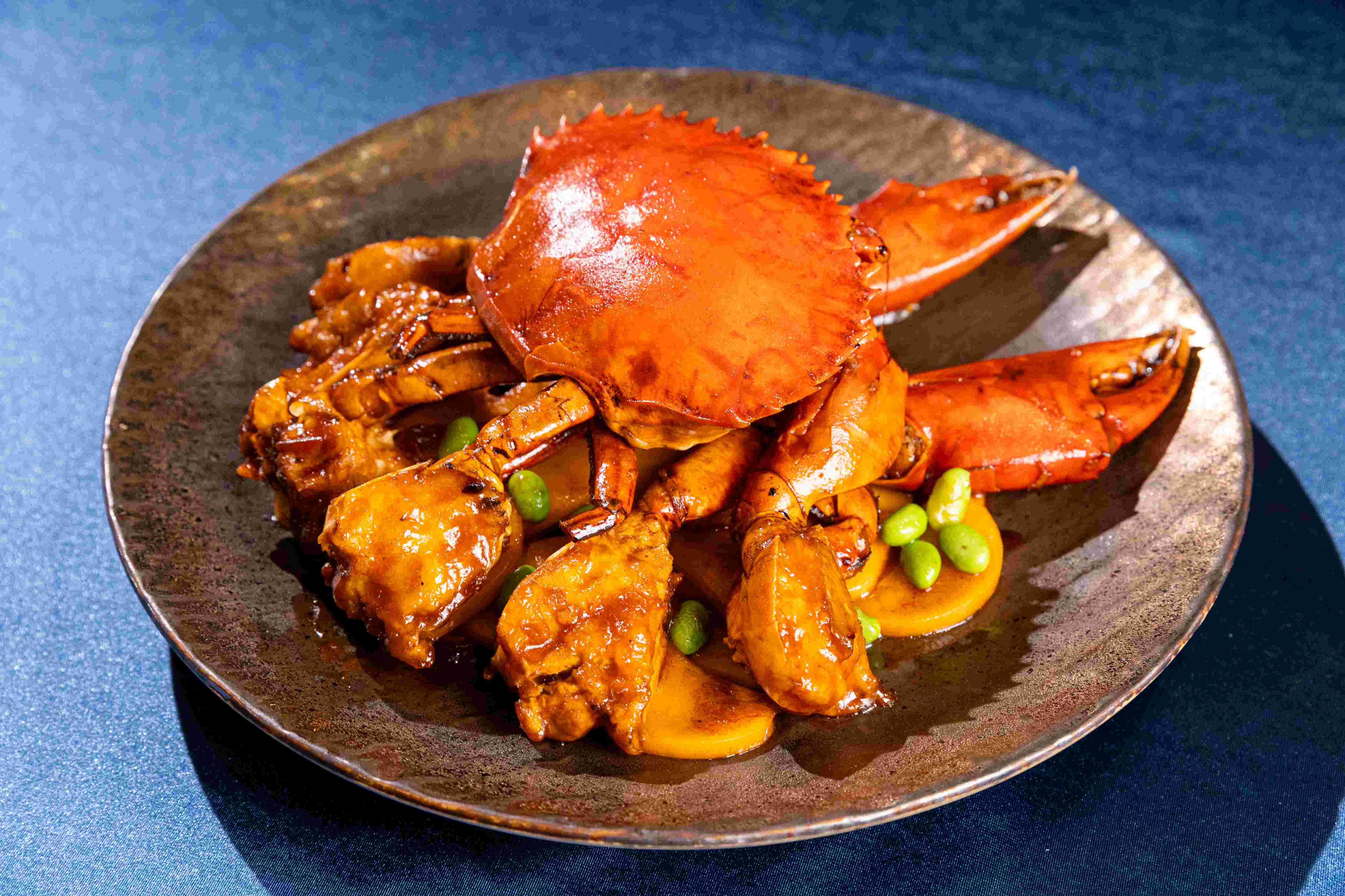 醬油蟹毛豆炒年糕