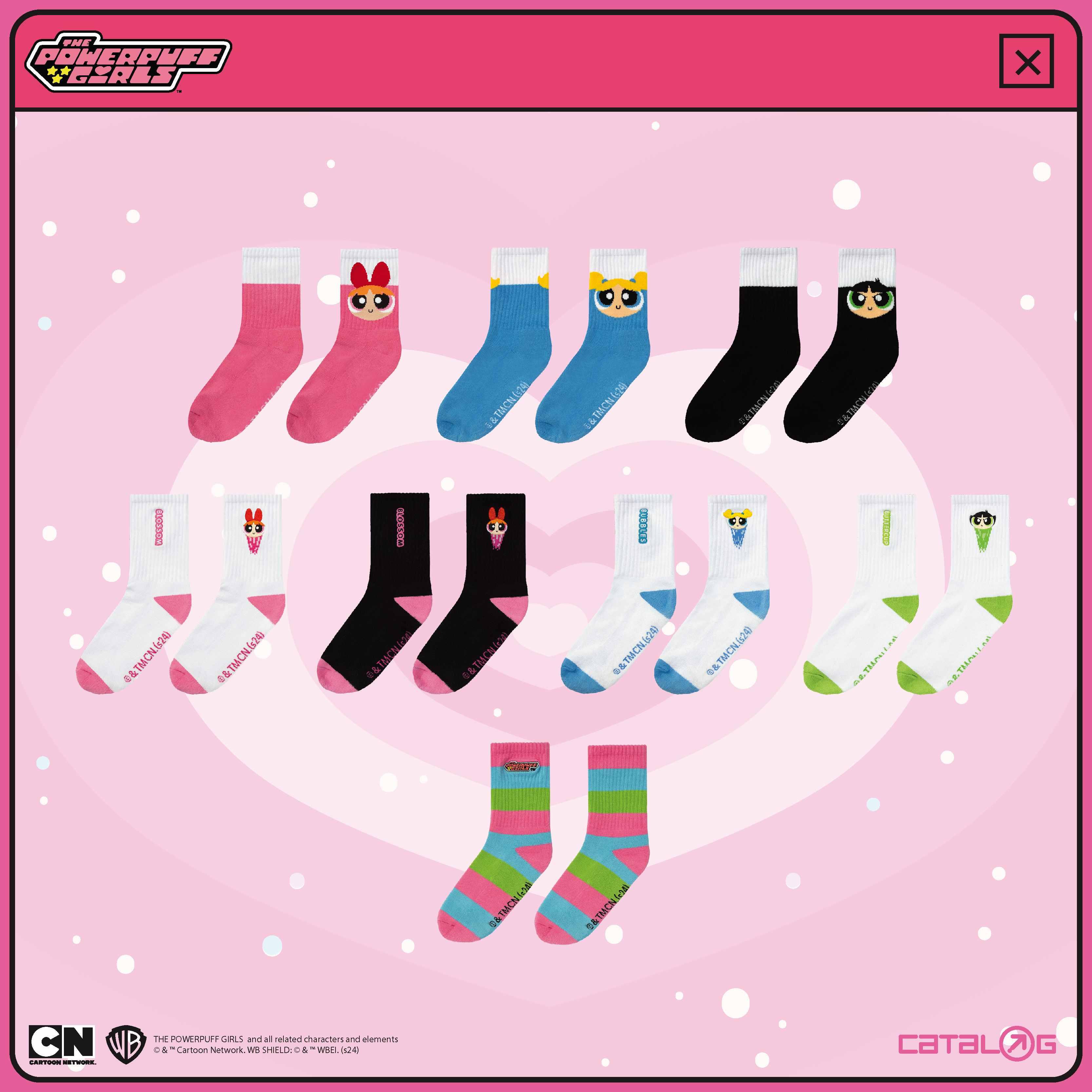Catalog x The Powerpuff Girls 襪子