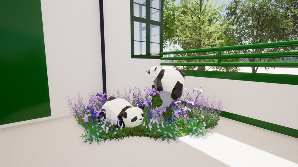 「熊貓花都」展覽