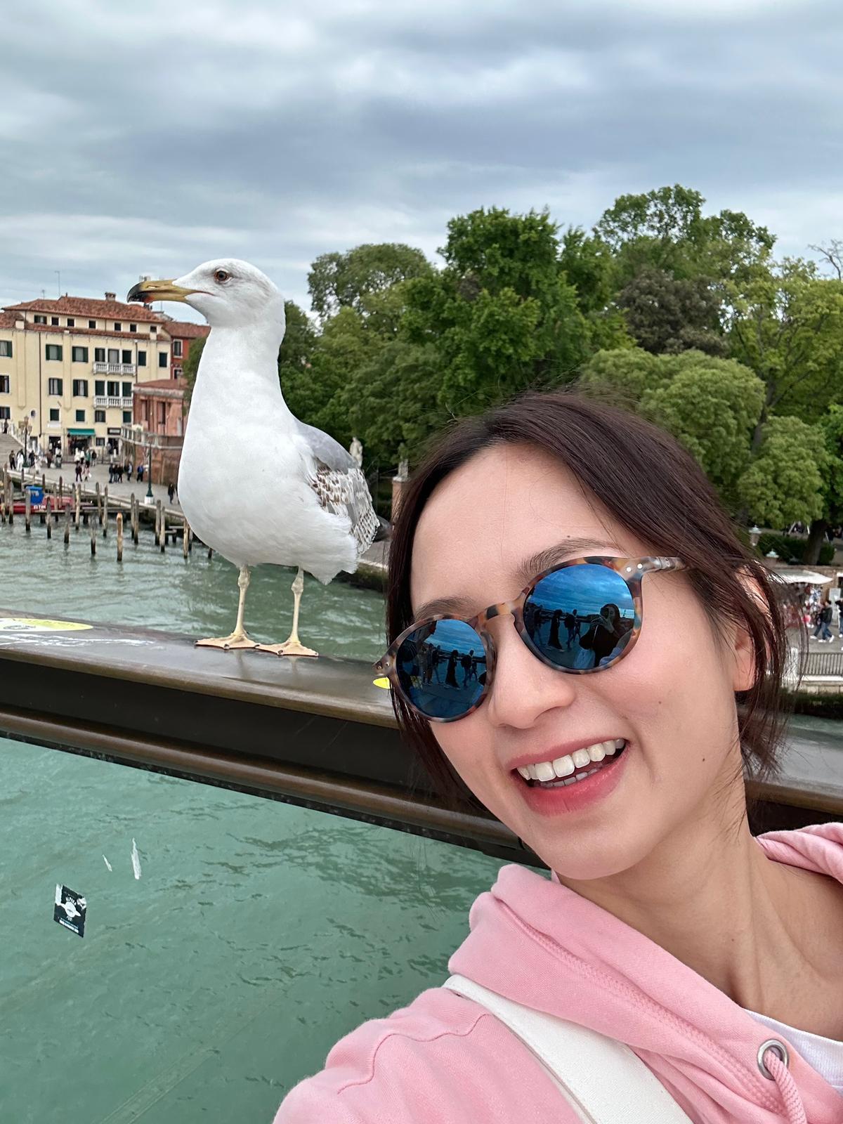 梁雍婷出席達東電影節,趁機暢遊威尼斯。