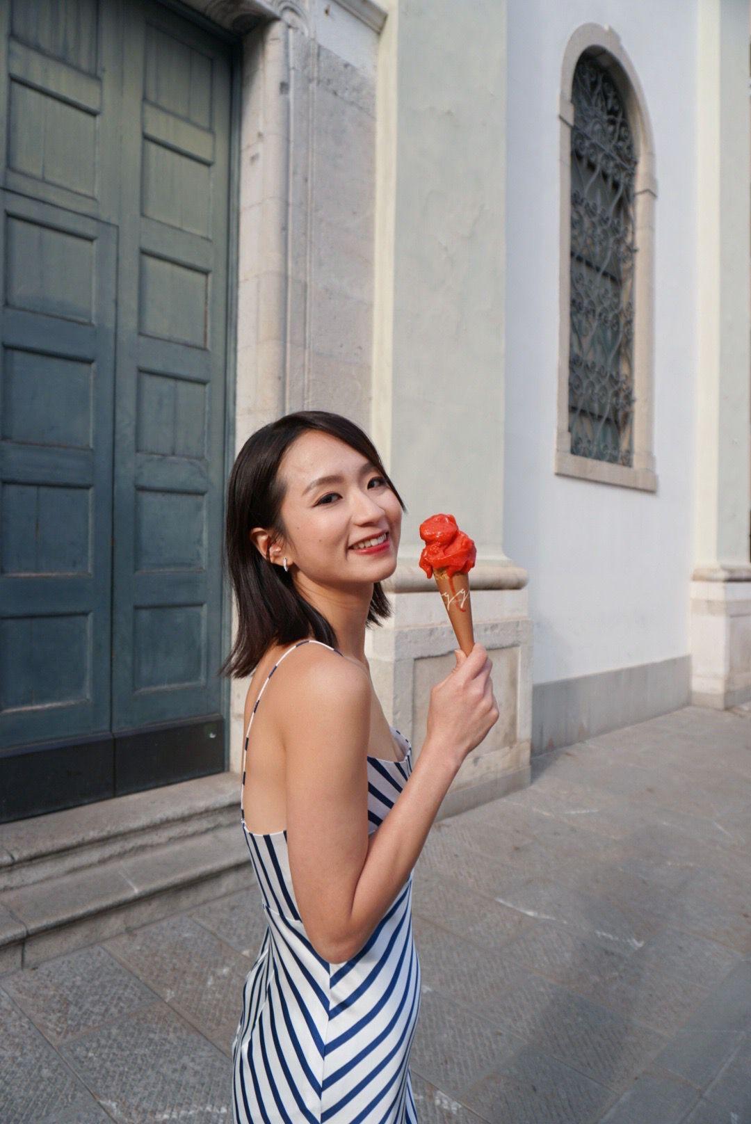 梁雍婷出席達東電影節,趁機暢遊威尼斯。