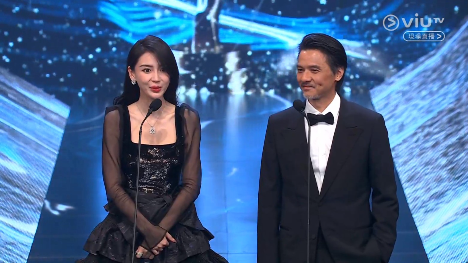 金像獎2024|Angelababy馮德倫植入外賣廣告 爾冬陞急返會場舉紙袋