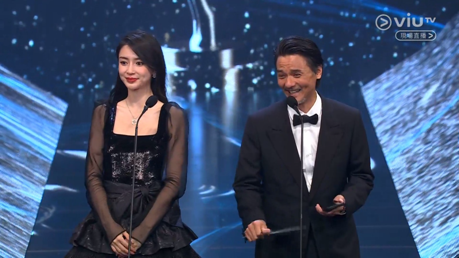 金像獎2024|Angelababy馮德倫植入外賣廣告 爾冬陞急返會場舉紙袋