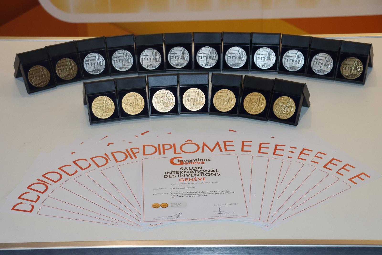 港鐵於日內瓦國際發明展取破紀錄佳績 多個智慧營運及維修項目奪金獎