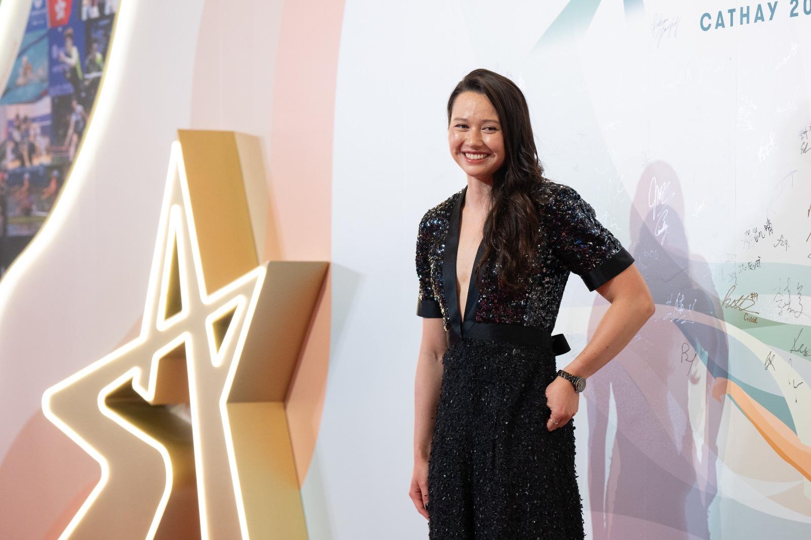 2023年度香港傑出運動員選舉,何詩蓓膺星中之星。(大會提供)