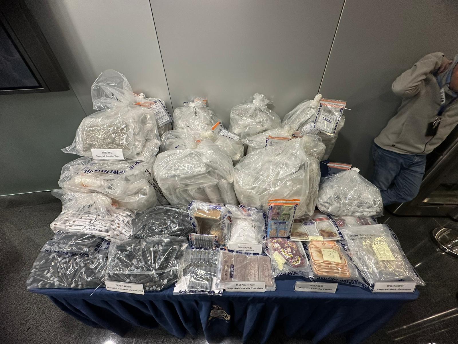 警方偵破網上販毒集團拘61人 指以大麻油加工混入朱古力等 外表與正常產品無異