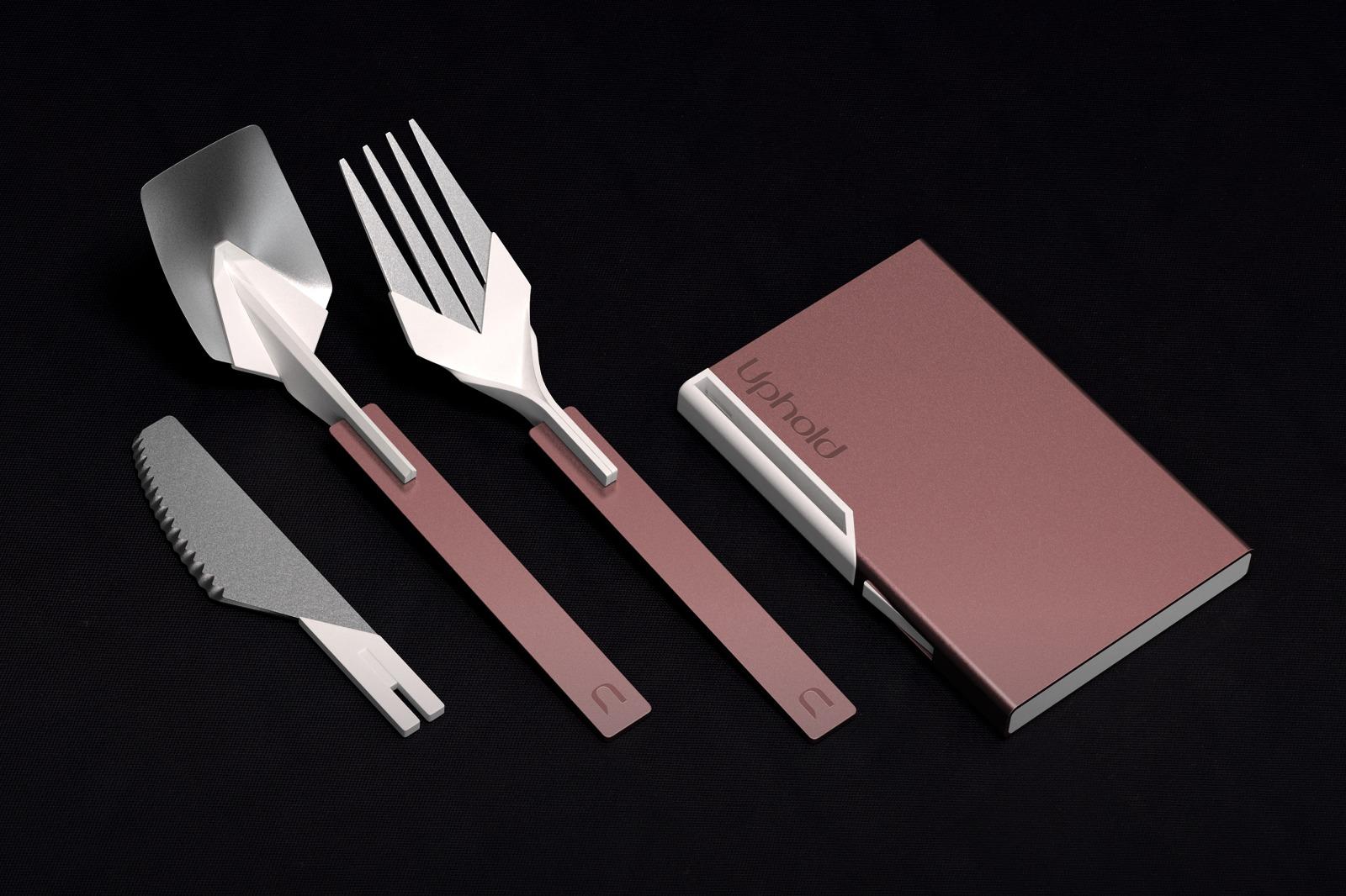 「隨行餐具」大小如卡片盒(受訪者提供)