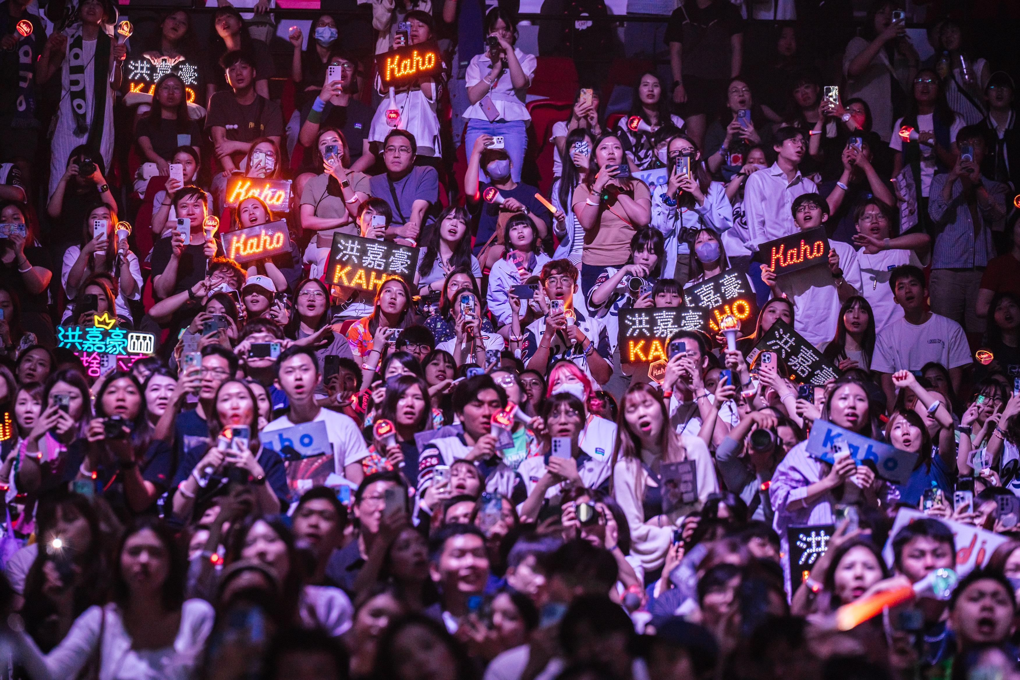 洪嘉豪《Kaho Live 2024》演唱會尾場,粉絲非常熱情。