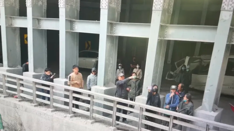 受困中橫山區的太魯閣晶英酒店員工獲救。(網上圖片)