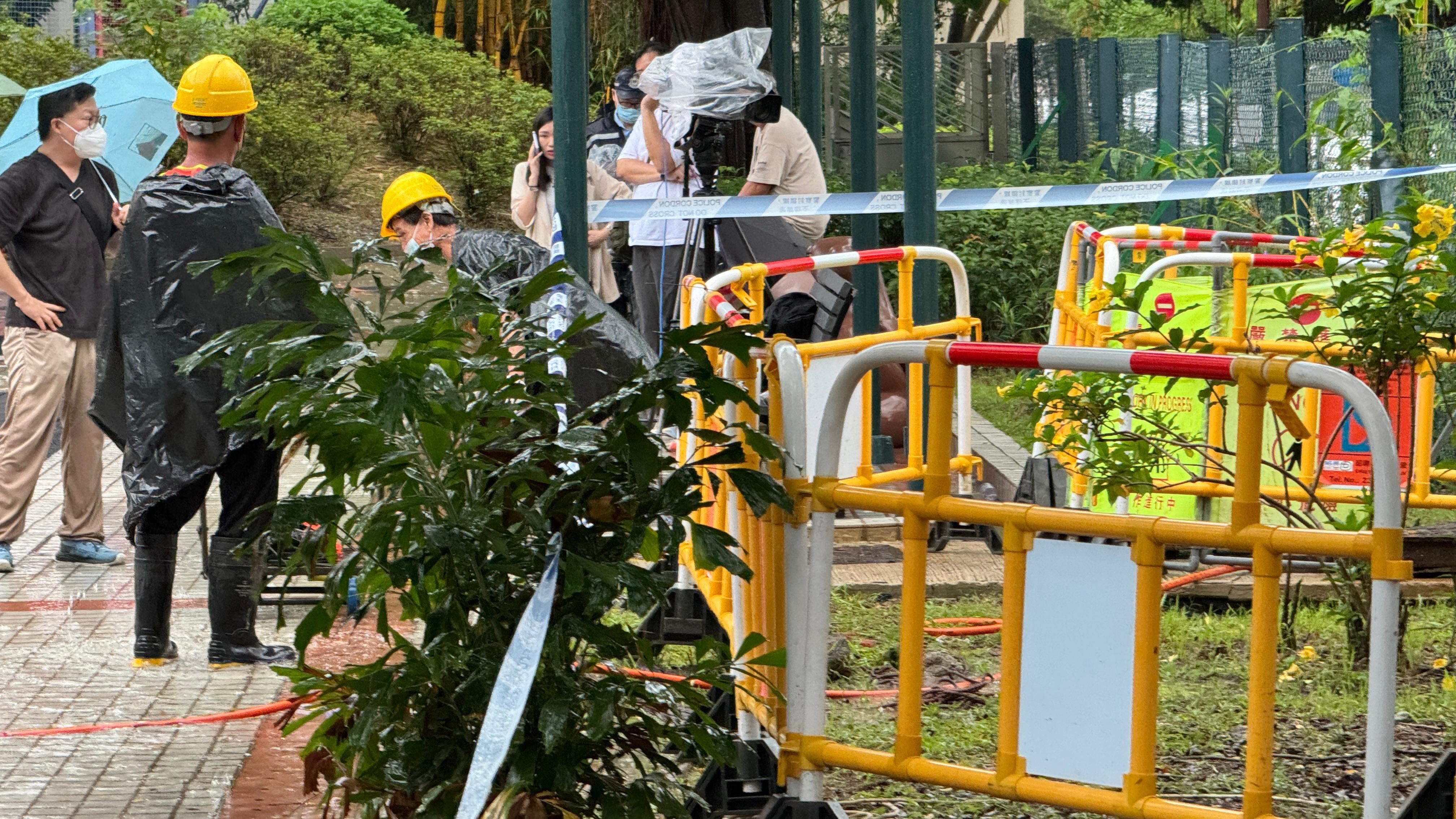 沙田源禾遊樂場渠務工程意外