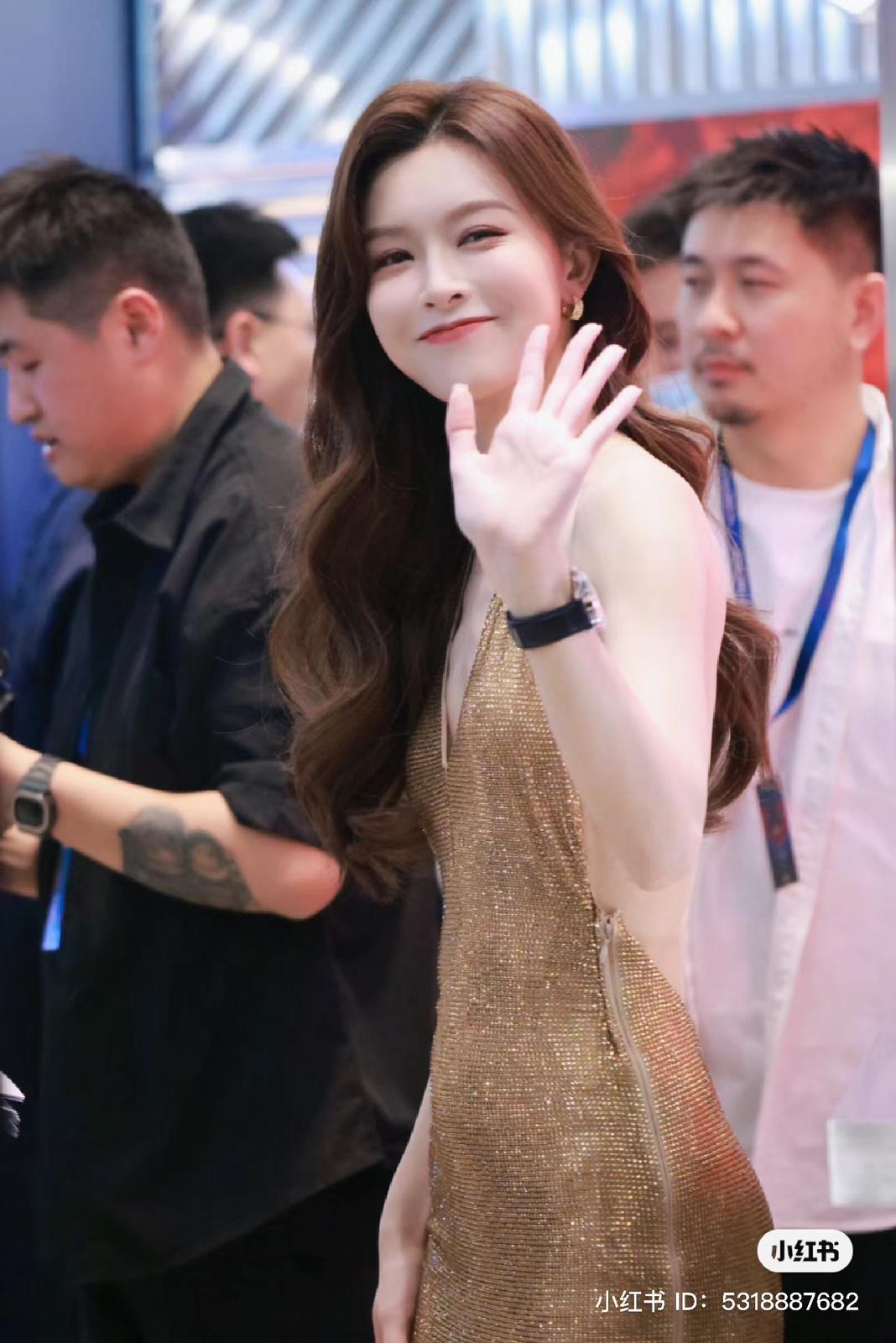 文詠珊Janice Man出席活動生圖曝光。(小紅書)