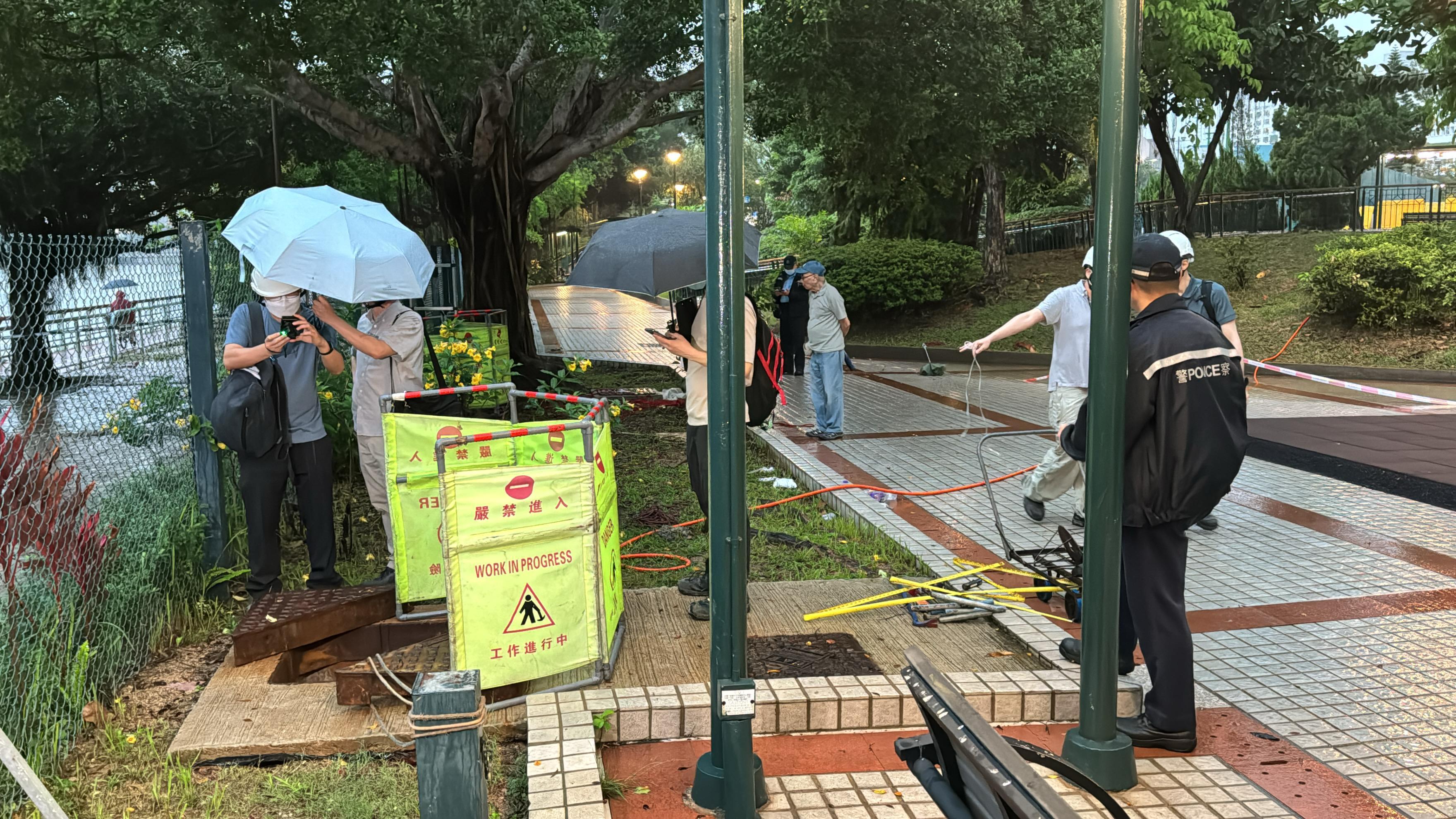 沙田源禾遊樂場渠務工程意外