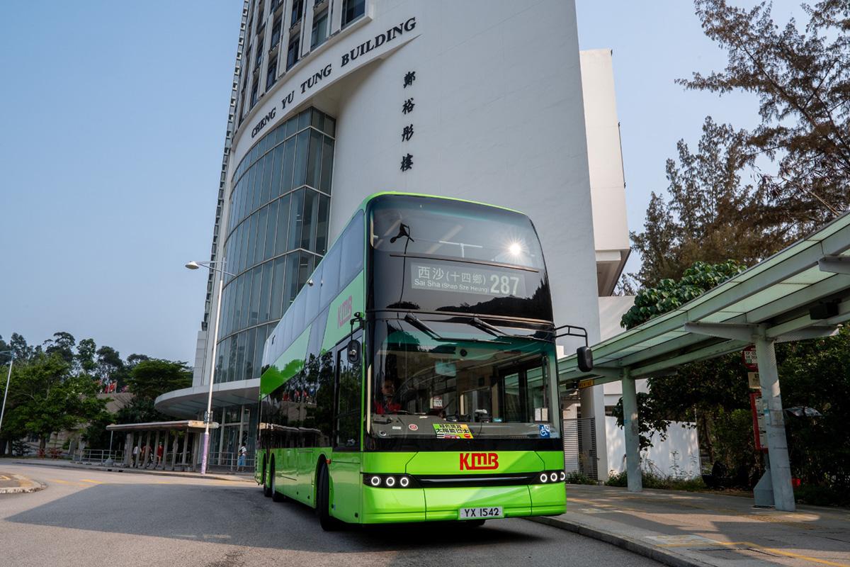 九巴即日起開辦往返港鐵大學站及十四鄉的287線。(九巴圖片)