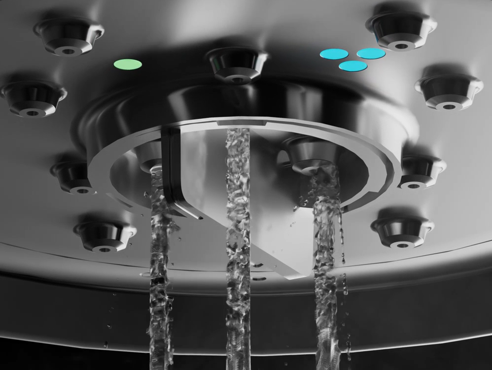 Aiden設單杯及多杯的出水方式,確保水份分布平均。