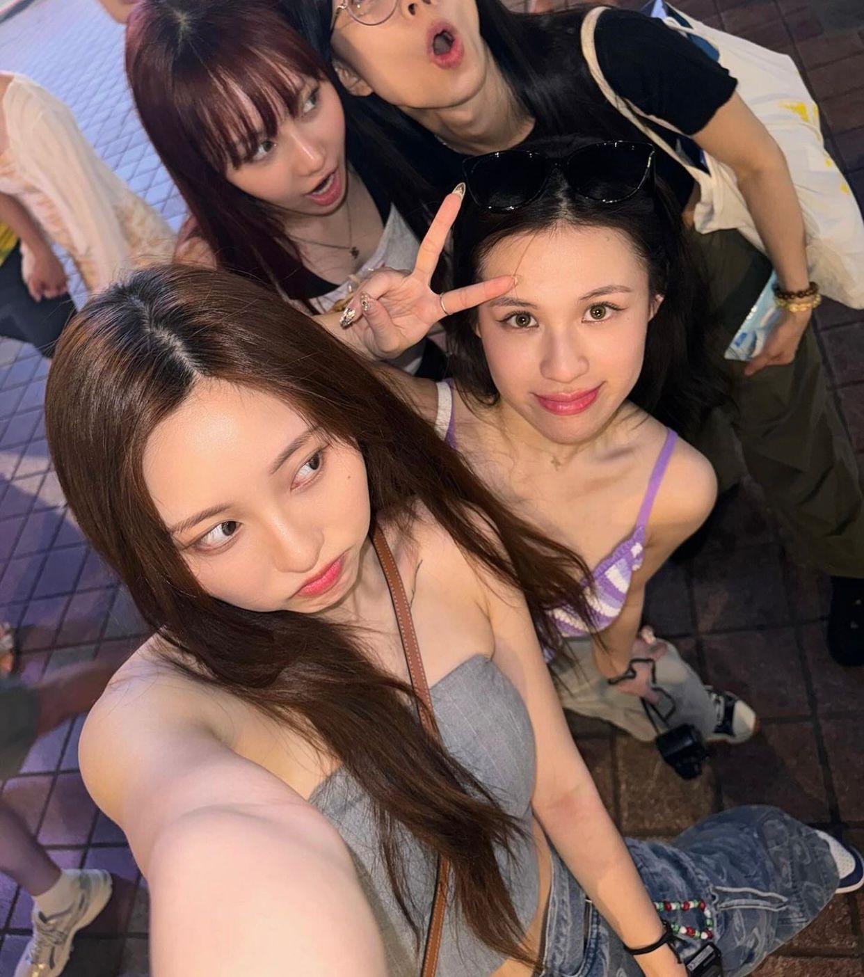 Ivy So日前公開與隊友Winka、Day行夜市合照。