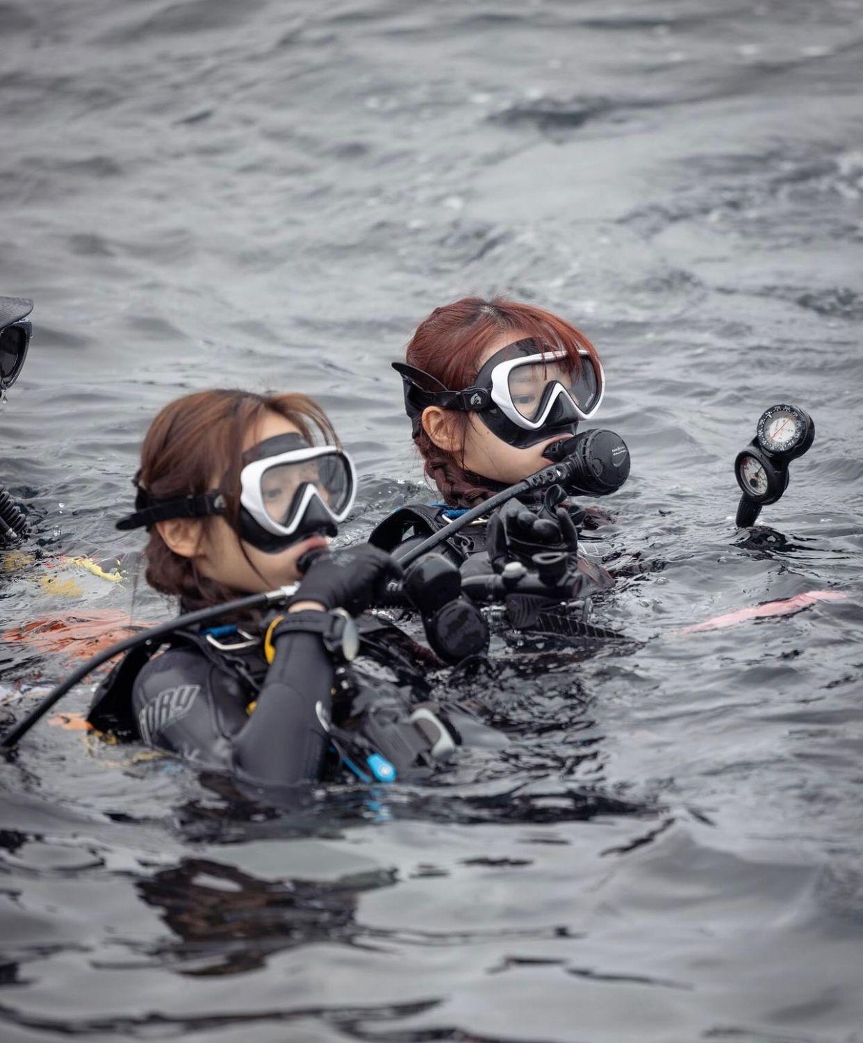 Ivy So孖Day齊齊體驗潛水。