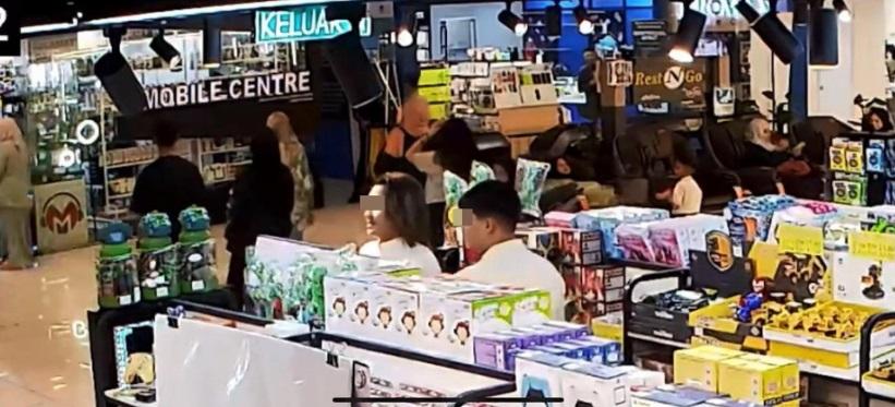 店方公布案發時CCTV畫面。(互聯網)