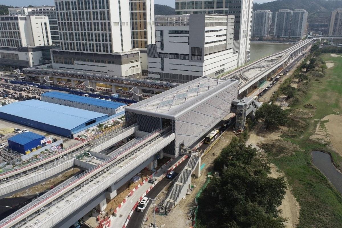 輕軌協和醫院站外圍。(澳門公共建設局圖片)