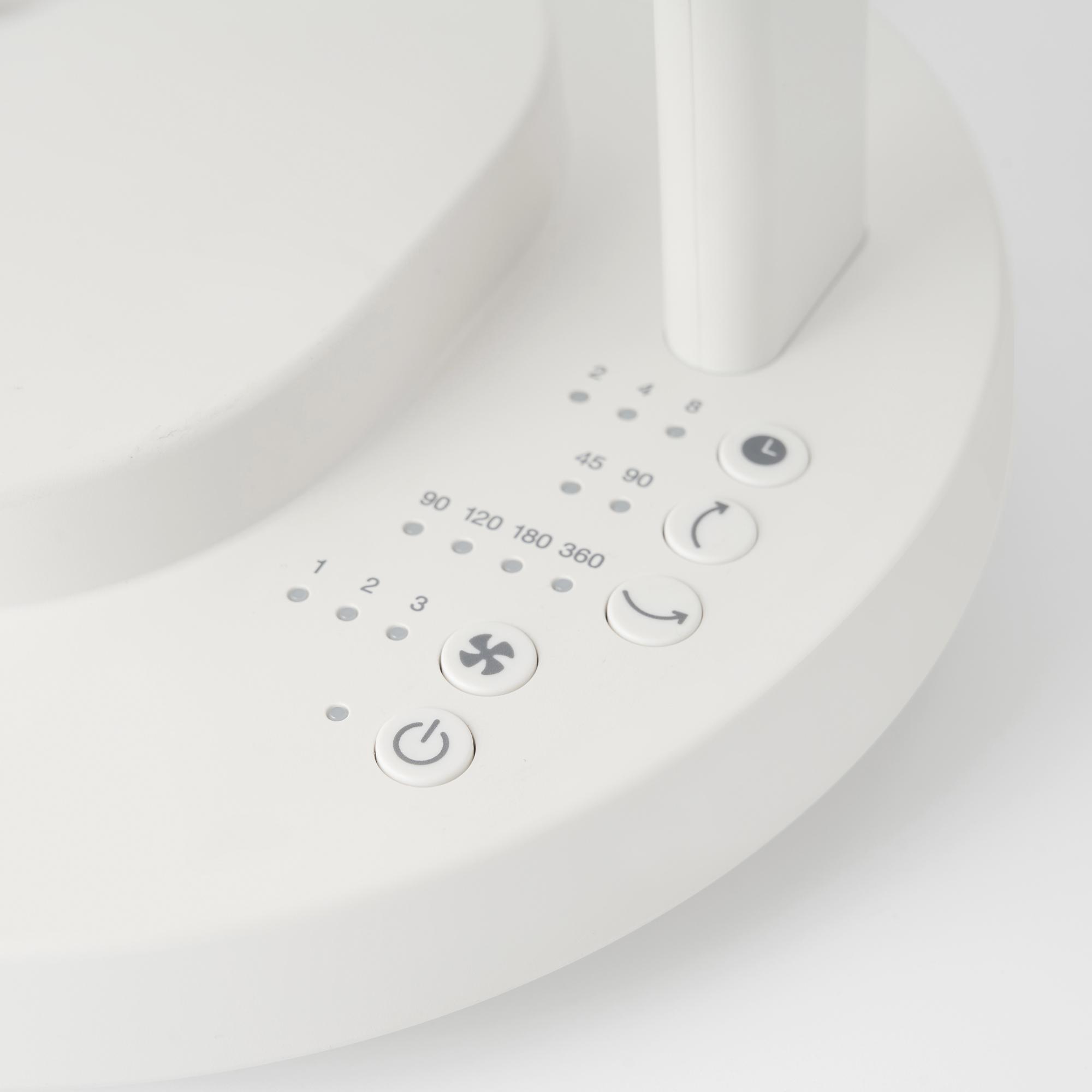 無印良品空氣循環扇|提供3段風速、360°模式及定時關機功能。