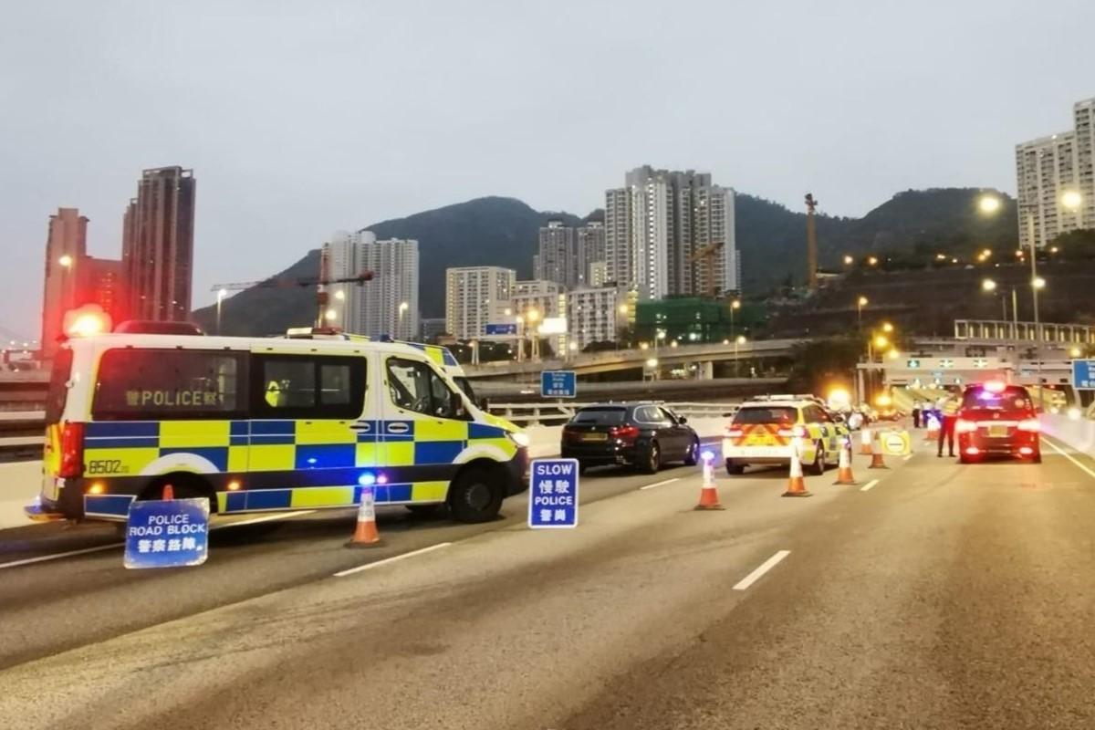 警方上月進行全港交通主題執法行動。(警方圖片)