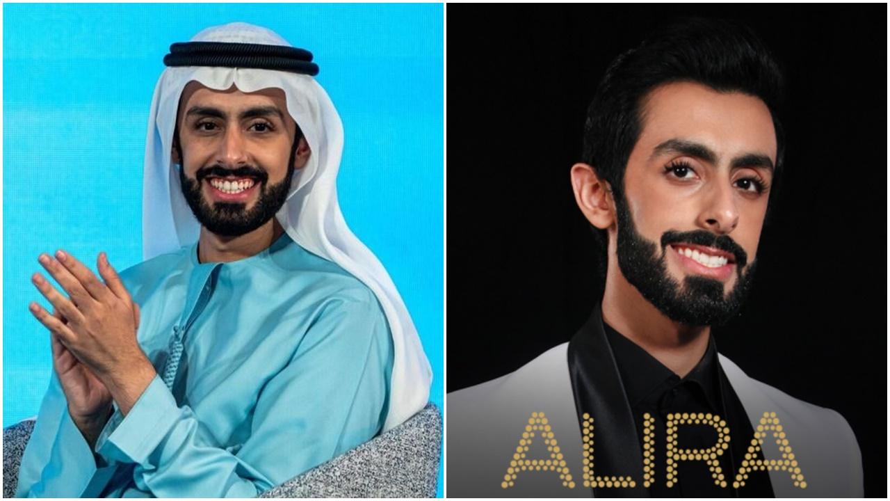 「杜拜王子」據報曾在菲律賓做歌手,藝名叫 Alira。圖左「杜拜王子」阿里,圖右歌手Alira。