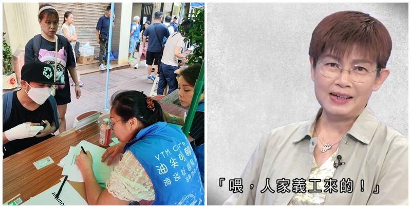 時事評論員、傳媒人屈穎妍則認為,關愛隊只是義工,社會不應把關愛隊視作萬能俠,「他們只是你鄰家師奶或者樓上大叔」(無綫電視畫面/富榮關愛隊FB)