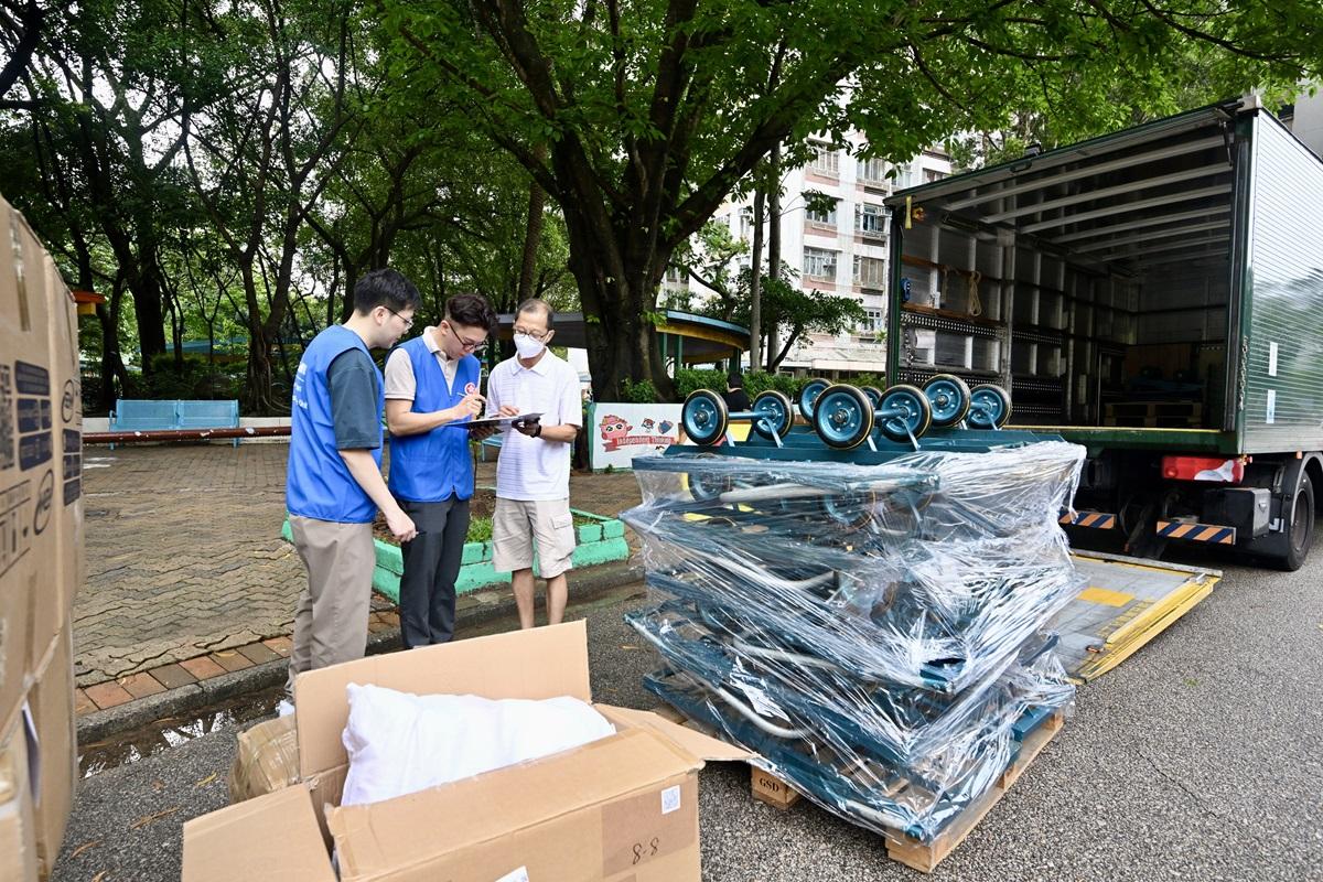 政府今日舉行「全政府動員」級別第二次演練。(政府新聞處)