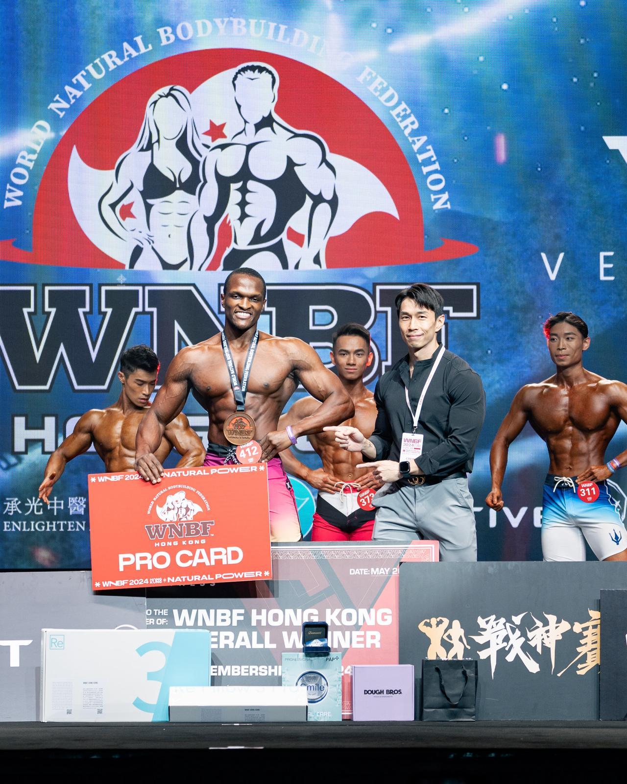 WNBF國際自然健美賽,男子健美全場總季軍