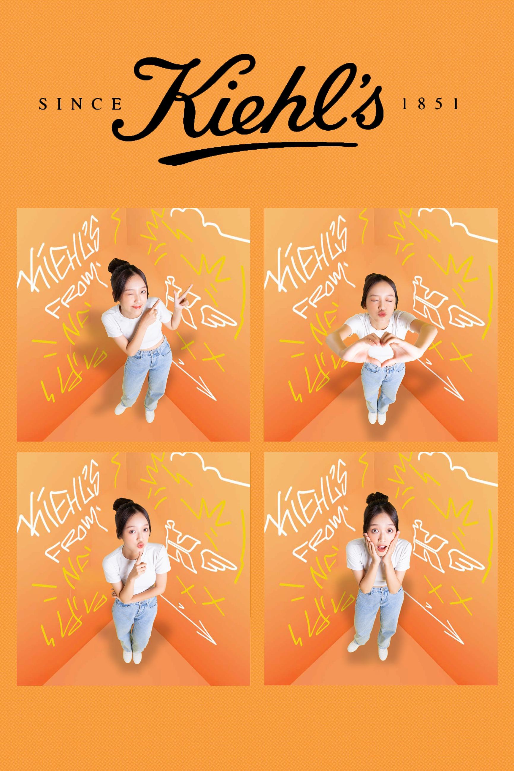 Kiehl’s  Calendula Studio期間限定店|紐約特色Y2K四格貼紙相