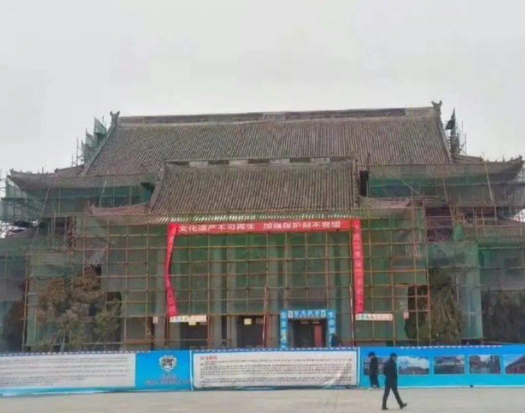 該大禮堂已施工近4個月