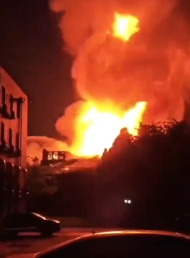 河南大學明倫校區大禮堂失火(影片截圖)