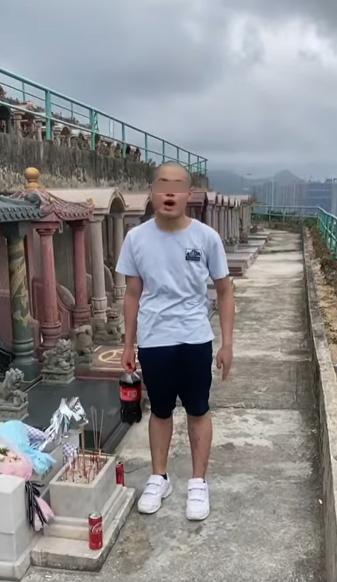 「光頭Bob」破壞黃家駒的墓碑,令人髮指。