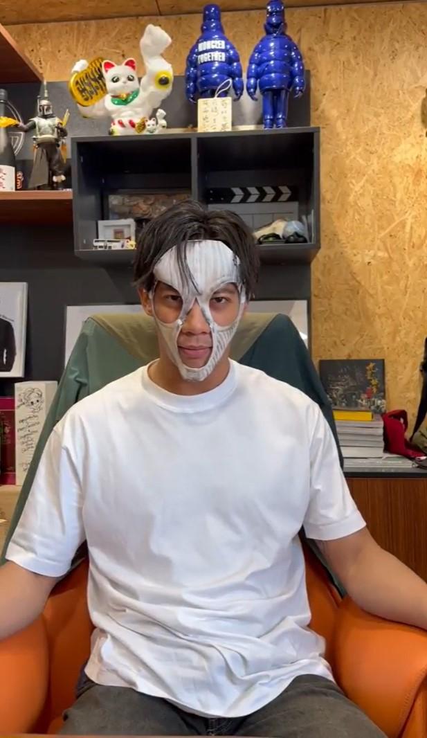 張文傑決定為小鐵漢再度戴上面罩,並親自拍片鼓勵對方。