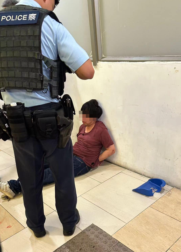 水泉澳快餐店斬人︱消息指初步調查發現涉嫌傷人被捕的男子居於水泉澳邨(香港突發事故報料區fb)